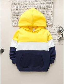 Toddler Boys Cut And Sew Hoodie