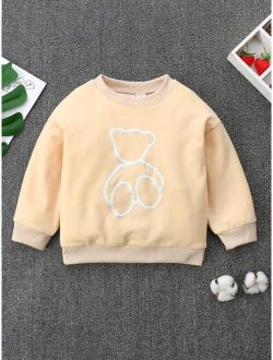 Toddler Boys Bear Print Sweatshirt