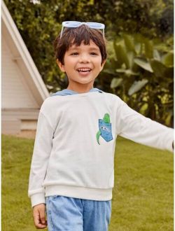 X Coffeeman Toddler Boys Cartoon Graphic Hoodie