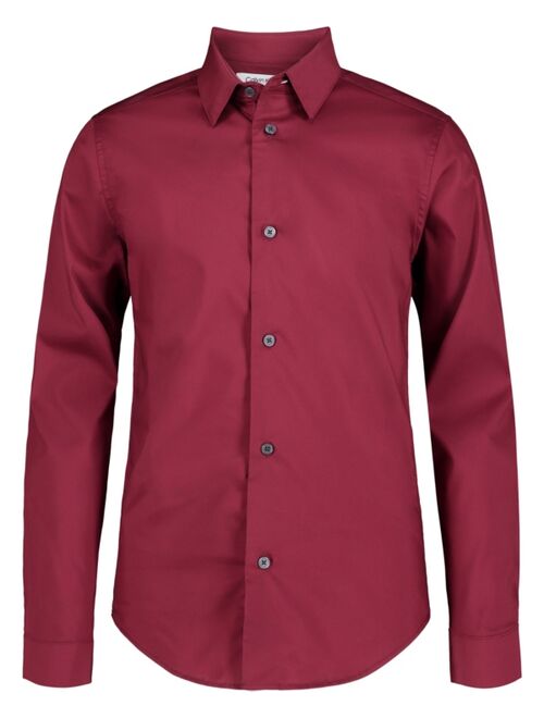 CALVIN KLEIN Big Boys Stretch Poplin Shirt