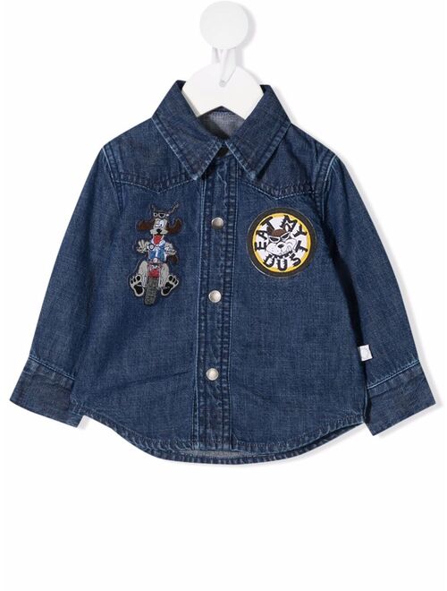 Stella McCartney Kids patch-detail denim shirt