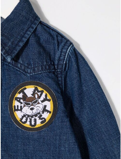 Stella McCartney Kids patch-detail denim shirt
