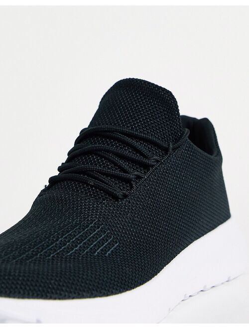 New Look knitted trainers in black