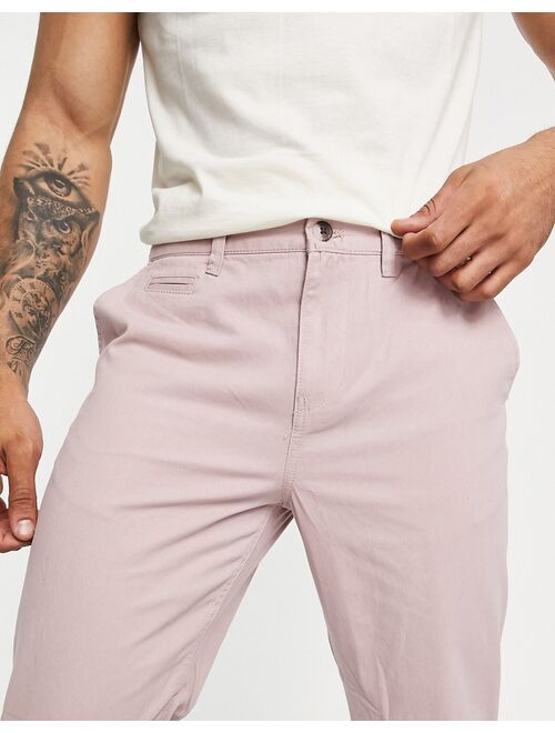 New Look tapered chino in mid pink