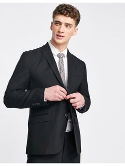 skinny suit jacket in black