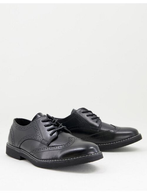 New Look chunky brogues in black