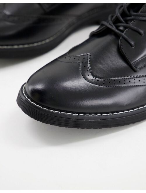 New Look chunky brogues in black