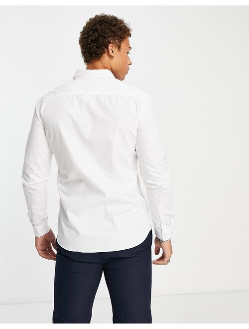 Topman smart shirt in white