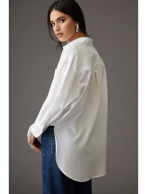 Maeve Cotton Long Sleeve Oversized Shirt