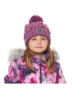 Girl Knit Hat Purple - Toddler|Child