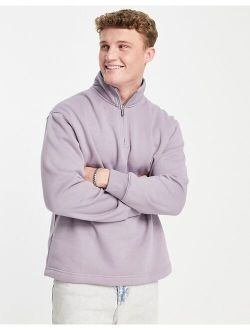 1/4 zip sweatshirt in lilac - part of a set