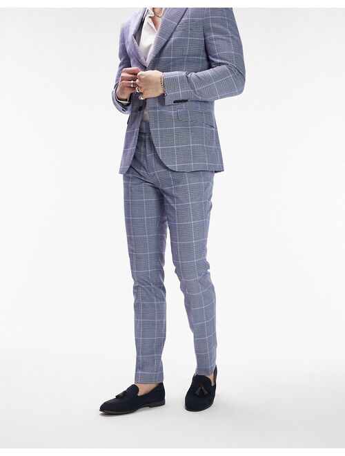 Topman navy faux suede piper tassel loafers