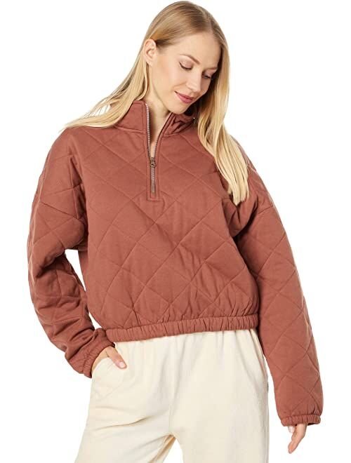 Roxy Bonfire Babe Quilted Sweatshirt