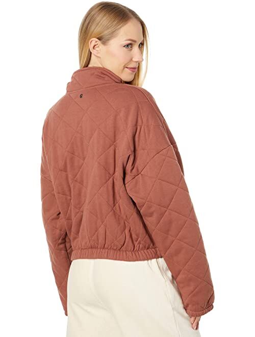 Roxy Bonfire Babe Quilted Sweatshirt