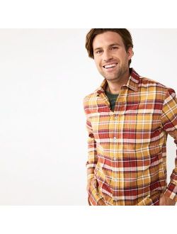 Stretch Flannel Untucked-Fit Shirt