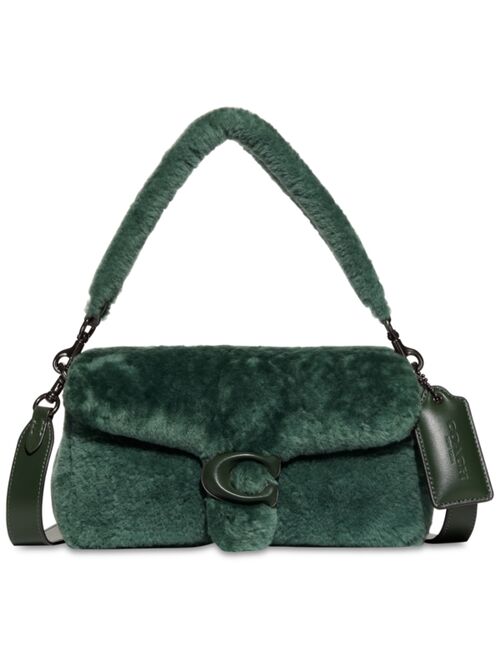 COACH Shearling Pillow Tabby 26 Shoulder Bag with Convertible Straps