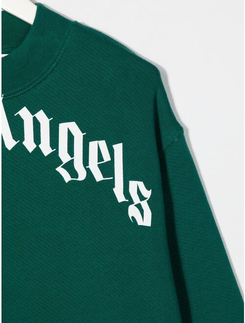Palm Angels Kids logo-print long-sleeve sweatshirt