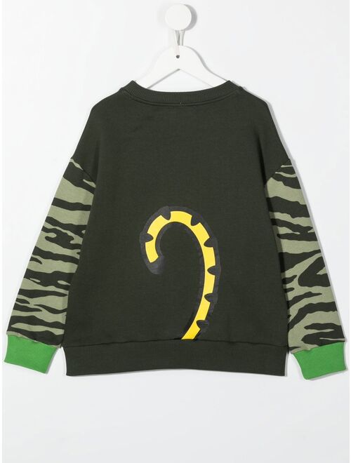 Kenzo Kids tiger-motif cotton sweatshirt