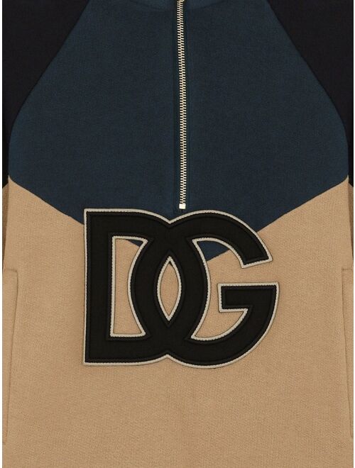 Dolce & Gabbana Kids high-neck colour-block sweatshirt