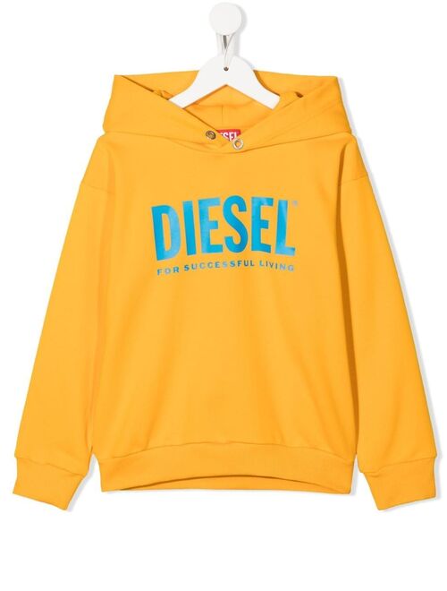 Diesel Kids logo-print detail hoodie