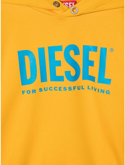 Diesel Kids logo-print detail hoodie