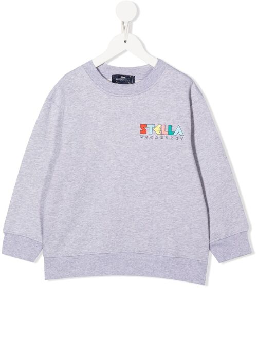 Stella McCartney Kids logo crew-neck sweatshirt
