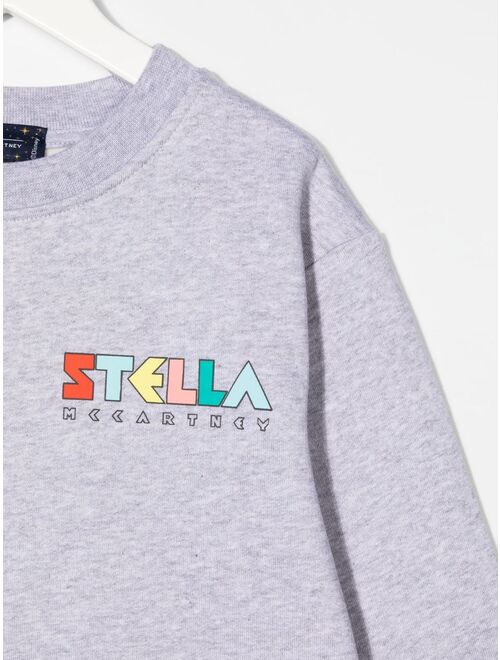 Stella McCartney Kids logo crew-neck sweatshirt