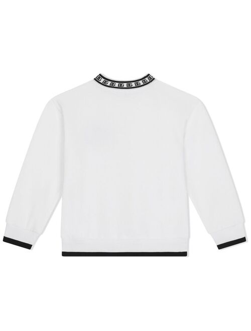 Dolce & Gabbana Kids logo-print long-sleeve sweatshirt
