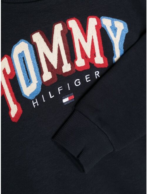 Tommy Hilfiger Junior logo-embroidered sweatshirt