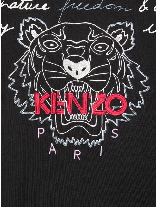 Kenzo Kids Tiger Head embroidered sweatshirt