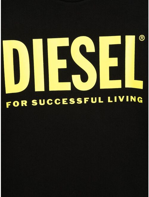Diesel Kids TEEN logo-print cotton sweatshirt
