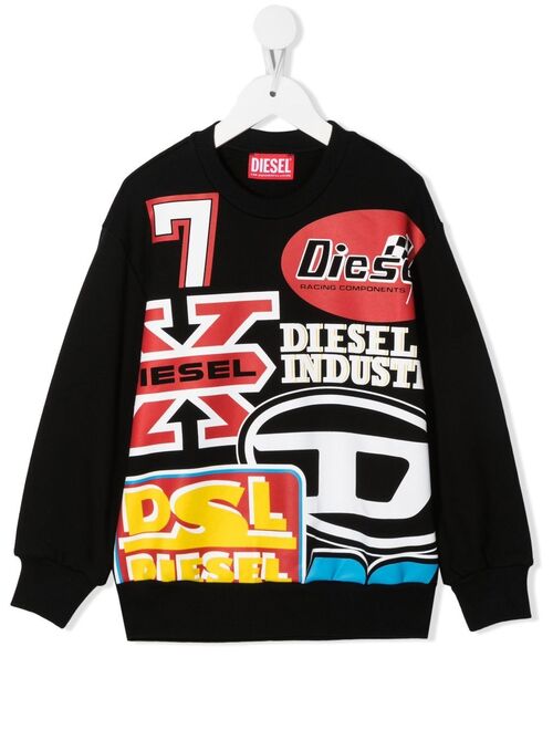Diesel Kids Spebs Over graphic-print sweatshirt