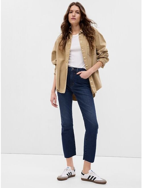 Gap High Rise Kick Fit Jeans with Washwell