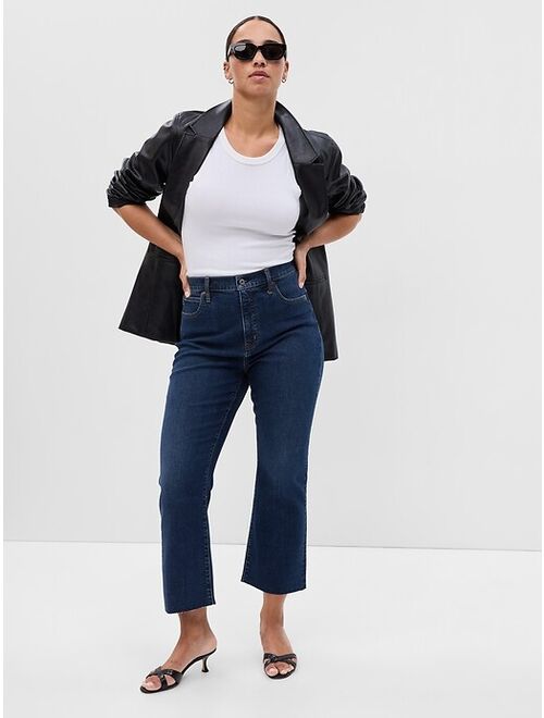 Gap High Rise Kick Fit Jeans with Washwell