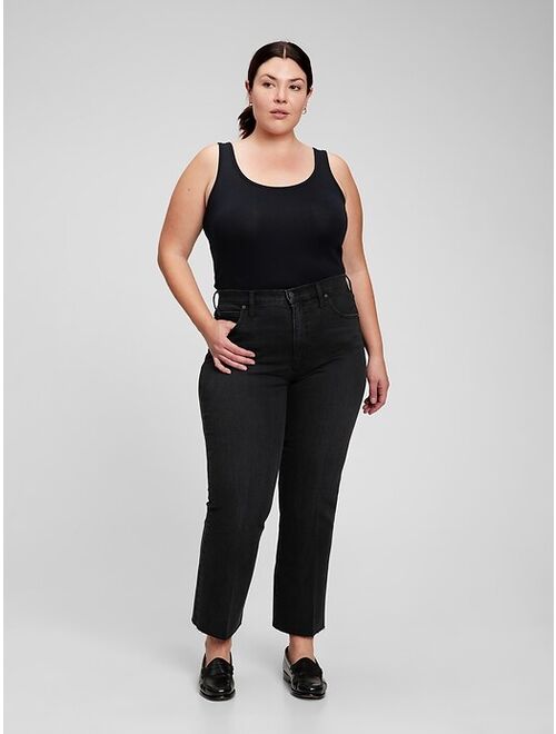 Gap High Rise Kick Fit Jeans with Washwell