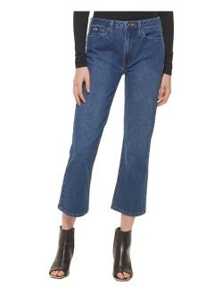 JEANS Women's High-Rise Cropped Kick-Flare Jeans