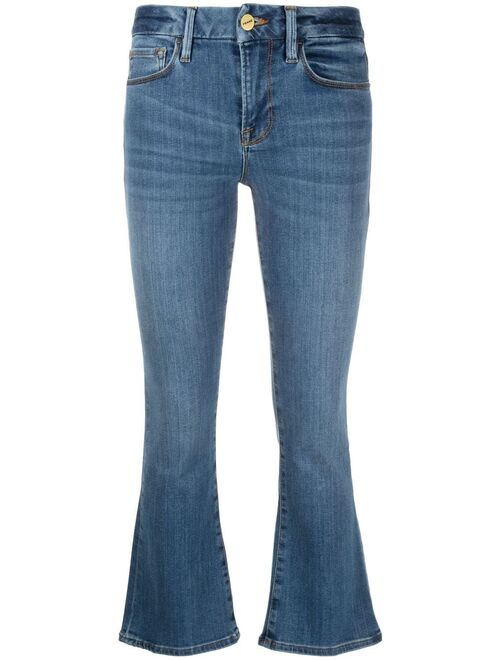 FRAME low-rise kick-flare jeans