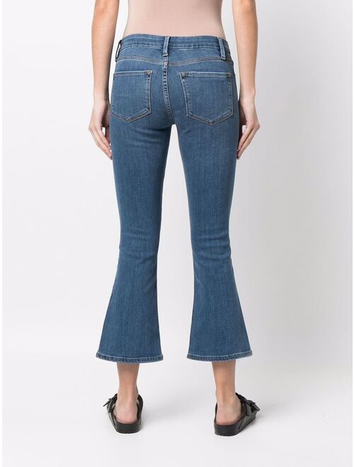 FRAME low-rise kick-flare jeans