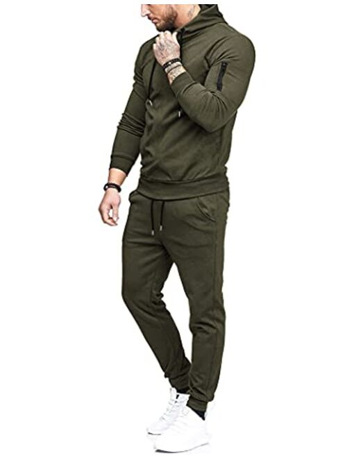 COOFANDY Men's Tracksuit 2 Piece Hooded Athletic Sweatsuits Casual Running Jogging Sport Suit Sets