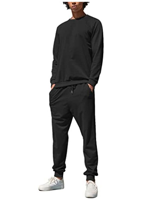 COOFANDY Men's Tracksuit 2 Piece Long Sleeve Pullover Jogging Track Suit Athletic Casual Sweatsuit