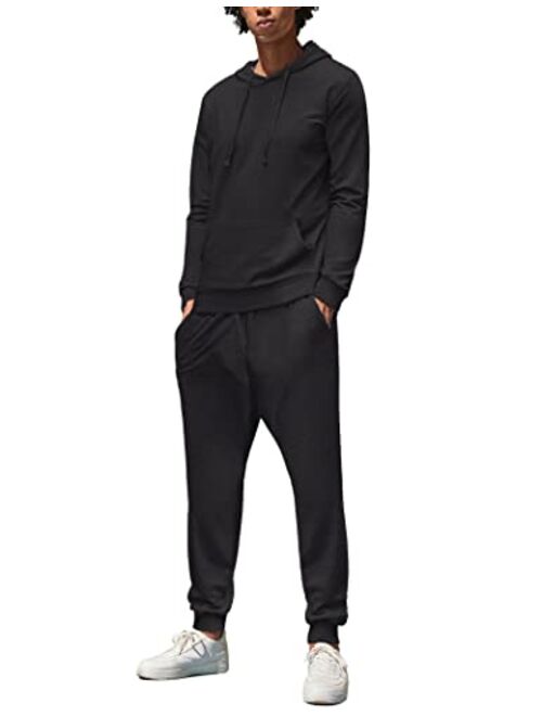 COOFANDY Men's Tracksuit 2 Piece Hoodie Sweatsuit Sets Long Sleeve Athletic Suit Fashion Sports Suit