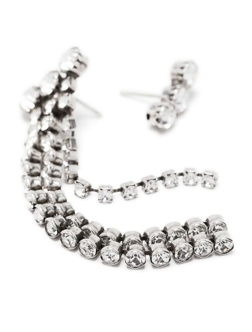 Isabel Marant asymmetric crystal drop earrings