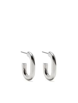 oval-hoop earrings