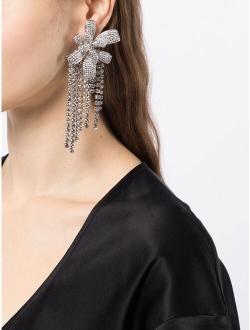 flower design drop earrings