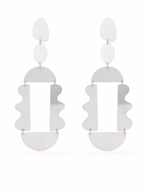 Isabel Marant panelled pendant earrings