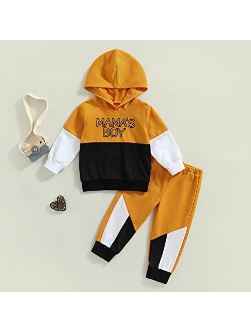 Ma&Baby Toddler Infant Baby Boy Girls Clothes Hoodie Fall Winter Sweatsuit Pants Gender Neutral Long Sleeve Outfit Set