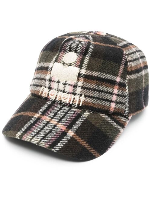 Isabel Marant Tyron embroidered-logo checked cap
