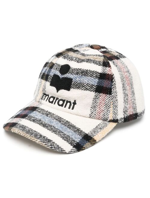 Isabel Marant check-pattern baseball cap