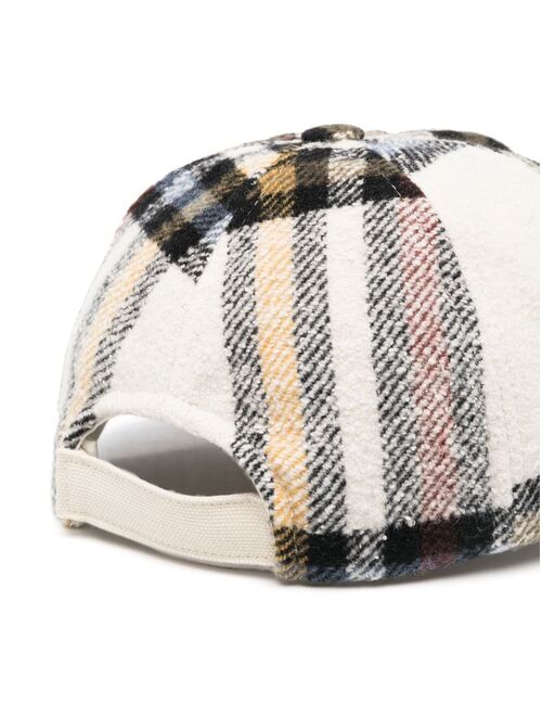Isabel Marant check-pattern baseball cap