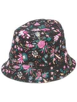floral-print cotton bucket hat